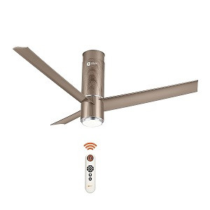 Under Light Champagne Brown O-137 Orient Aeroslim 48inch BLDC Motor Smart Ceiling Fan with IOT Remote