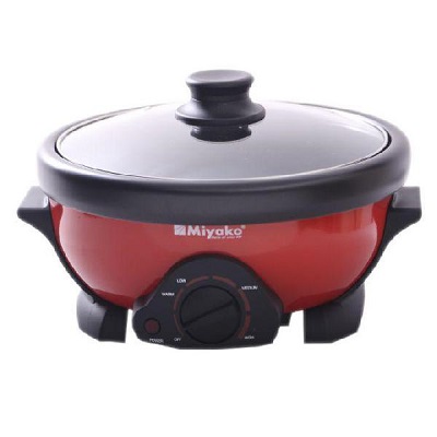 Miyako MC 500D Curry Cooker 5.5L - Red And Black