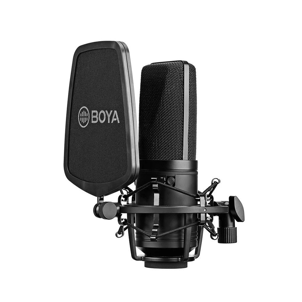 BOYA BY-M1000 Professional Large Diaphragm XLR Condenser Microphone (3 Polar Patterns)