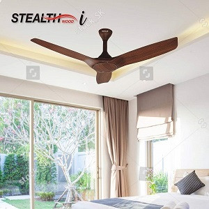 Havells Stealth Wood i 1250 mm Smart Ceiling Fan Walnut H-239
