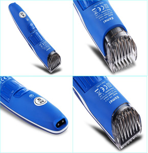 KM - 2013 Rechargeable Hair Clipper and Trimmer - Blue