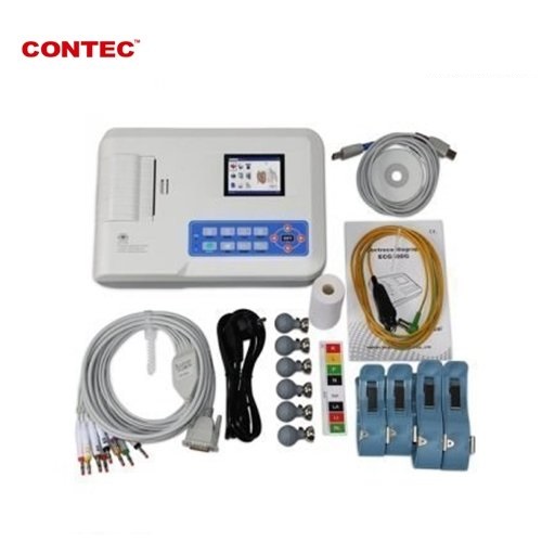 CONTEC ECG 300G Portable 3 Channel 12 Lead EKG Portable ECG Machine