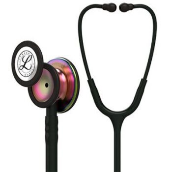 3M Littmann Stethoscope Classic – III Rainbow-Finish Chestpiece Black Stem and headset Black Tube 5870